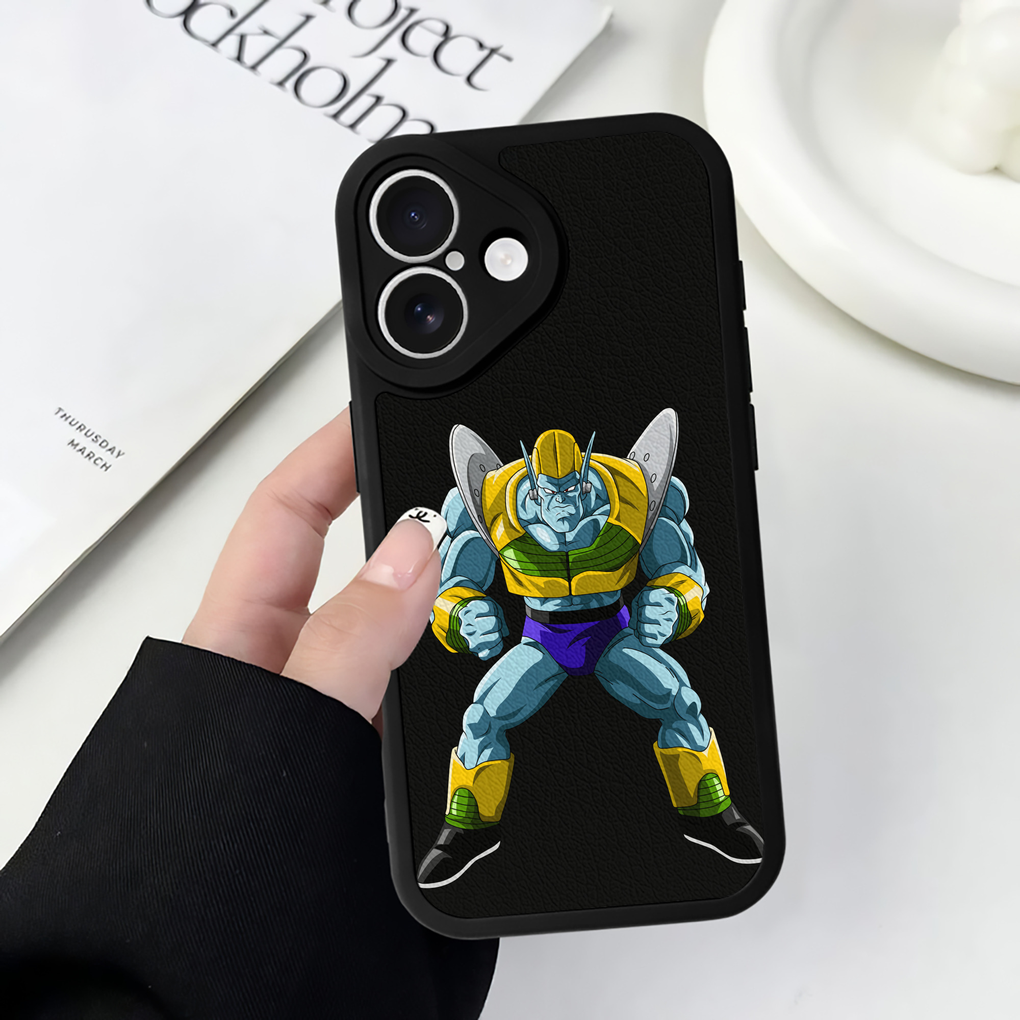（画像用） ドラゴンボール DRAGON BALL 【iPhone 16シリーズ対応】シリコンスマホケース（レザー調） 材質：シリコン